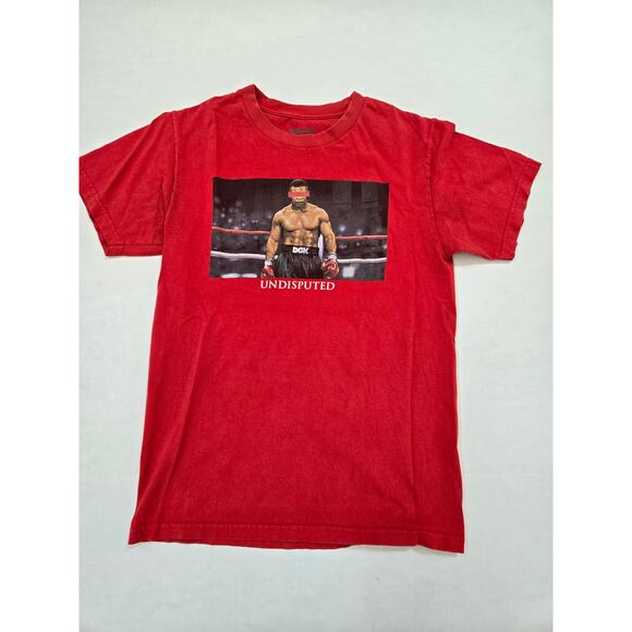DGK Mike Tyson Undisputed Censored Eyes T-Shirt Men's Size Small Red- Y2K- Retro - Picture 1 of 4